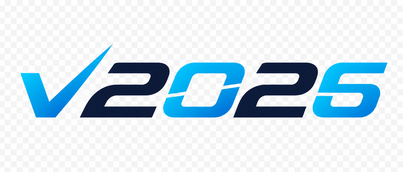 Logo v2026 berwarna es biru